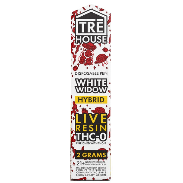 TRE House Live Resin + THC-P Disposable - White Widow (2g) Best Sales Price - Vape Cartridges