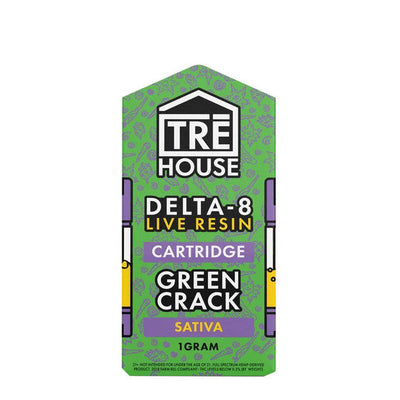 TRE House D8 Live Resin Vape Cartridge - Green Crack 1G Best Sales Price - Vape Cartridges