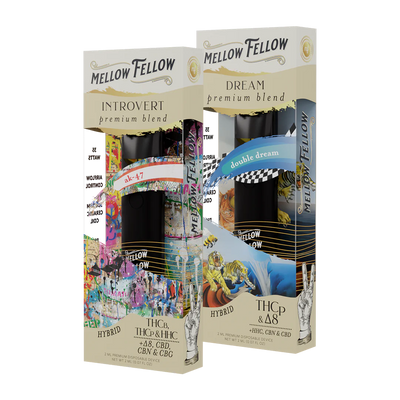 Mellow Fellow The Cozy Collection - Introvert (AK-47) and Dream( Double Dream) - 2 Pk 2ml Disposable Vapes Best Sales Price - Bundles