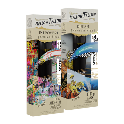 Mellow Fellow The Cozy Collection - Introvert (AK-47) and Dream( Double Dream) - 2 Pk 2ml Disposable Vapes Best Sales Price - Bundles