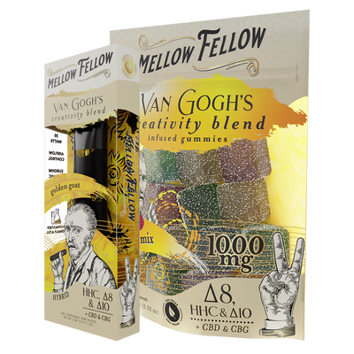 Mellow Fellow The Creativity Sour Bundle - Golden Goat 2ml Disposable Vape & Sour Mix Edibles Best Sales Price - Vape Pens