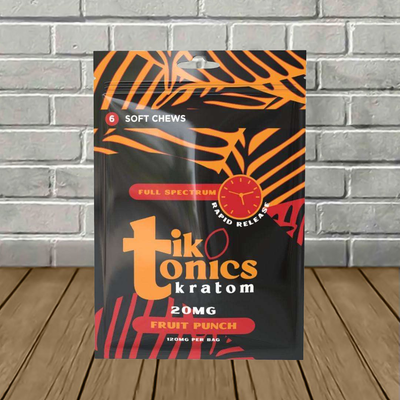 TikTonics Rapid Release Kratom Extract Chews 120mg Best Sales Price - Edibles