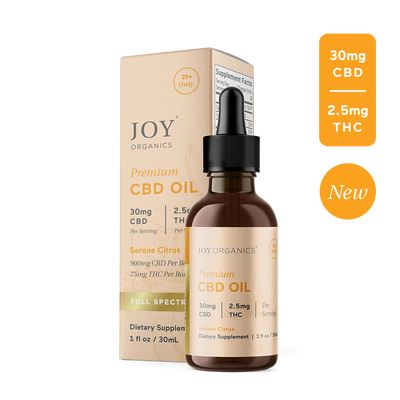 Joy Organics 2.5mg Delta 9 THC Tincture (Citrus) Best Sales Price - Tincture Oil