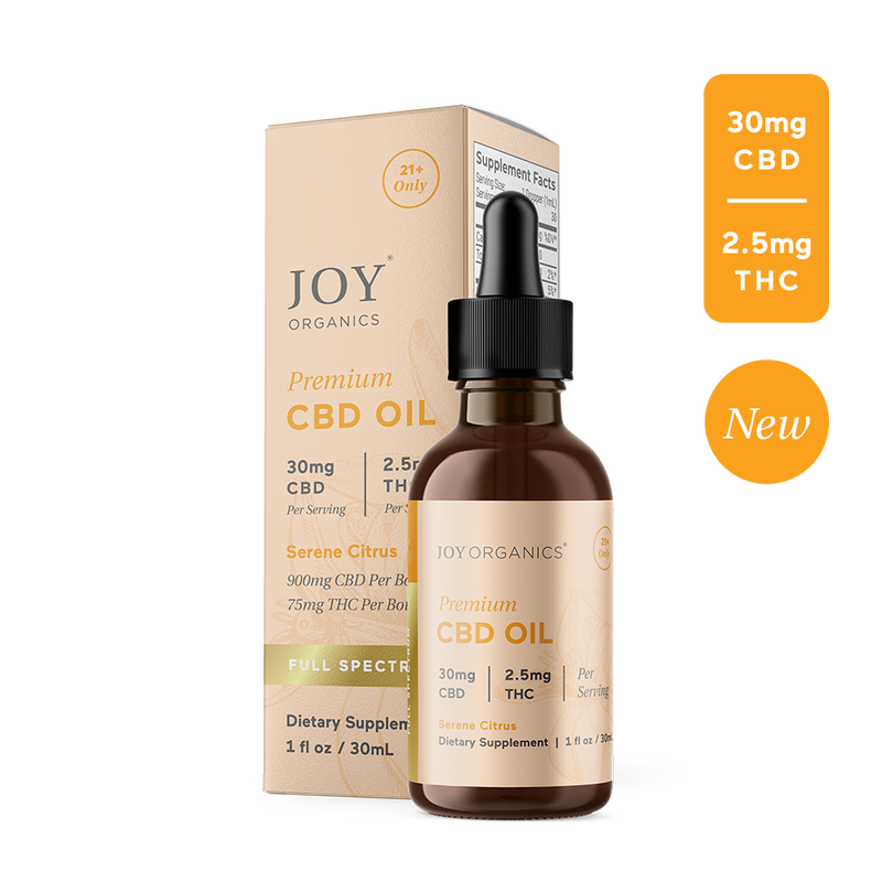 Joy Organics 2.5mg Delta 9 THC Tincture (Citrus) Best Sales Price - Tincture Oil