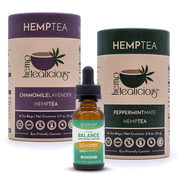 Tincture and Teas by Pure Hemp Botanicals Best Sales Price - Tincture Oil