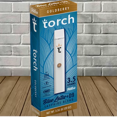 Torch Blue Lotus + D9 Sapphire Blend Disposable 3.5g Best Sales Price - Vape Pens