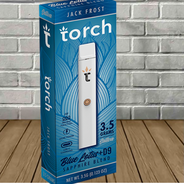 Torch Blue Lotus + D9 Sapphire Blend Disposable 3.5g Best Sales Price - Vape Pens