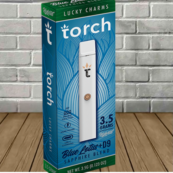 Torch Blue Lotus + D9 Sapphire Blend Disposable 3.5g Best Sales Price - Vape Pens