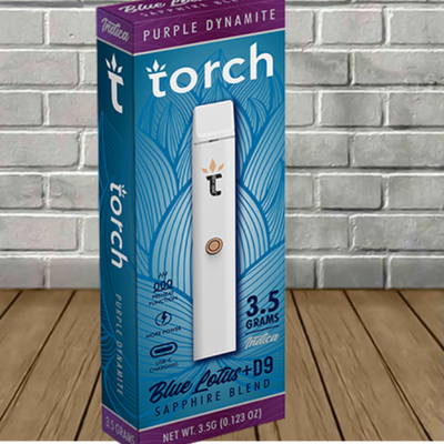 Torch Blue Lotus + D9 Sapphire Blend Disposable 3.5g Best Sales Price - Vape Pens