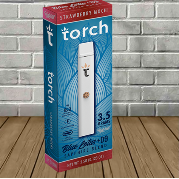 Torch Blue Lotus + D9 Sapphire Blend Disposable 3.5g Best Sales Price - Vape Pens