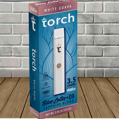 Torch Blue Lotus + D9 Sapphire Blend Disposable 3.5g Best Sales Price - Vape Pens
