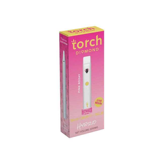 Torch Diamond Pink Rozay THC-h + Delta 11 + THC-jd Disposable (2.2g) Best Sales Price - Vape Pens