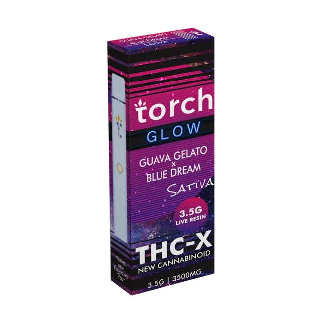 Torch Glow Guava Gelato x Blue Dream THC-X Disposable (3.5g) Best Sales Price - Vape Pens