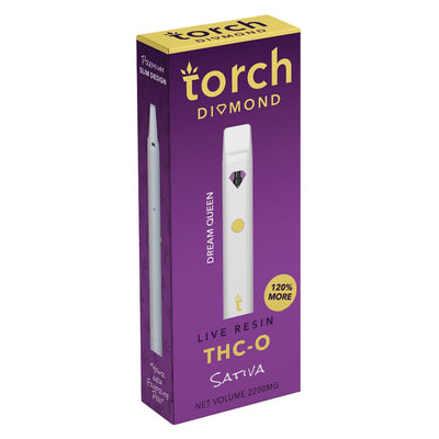 Torch Diamond THC-O + Delta 8 LIve Resin Disposable (2.2g) Best Sales Price - Vape Pens