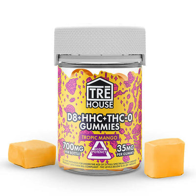 Tre House - D8 + HHC + THC-O Tropic Mango Gummies 35MG Best Sales Price - Gummies