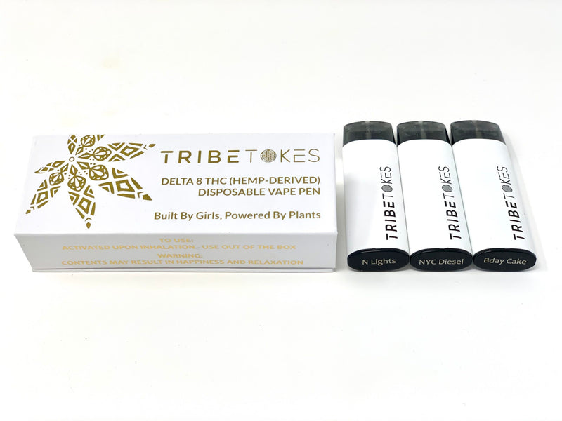 TribeTokes 1:1 Ratio Delta 8 Disposables | For Anxiety Pain and Sleep