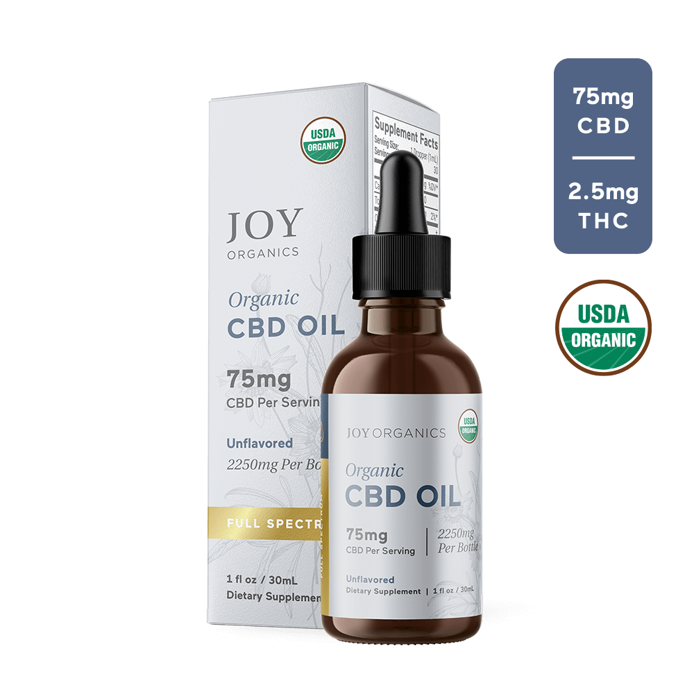 Joy Organics Full Spectrum Tincture (Unflavored) Best Sales Price - Tincture Oil