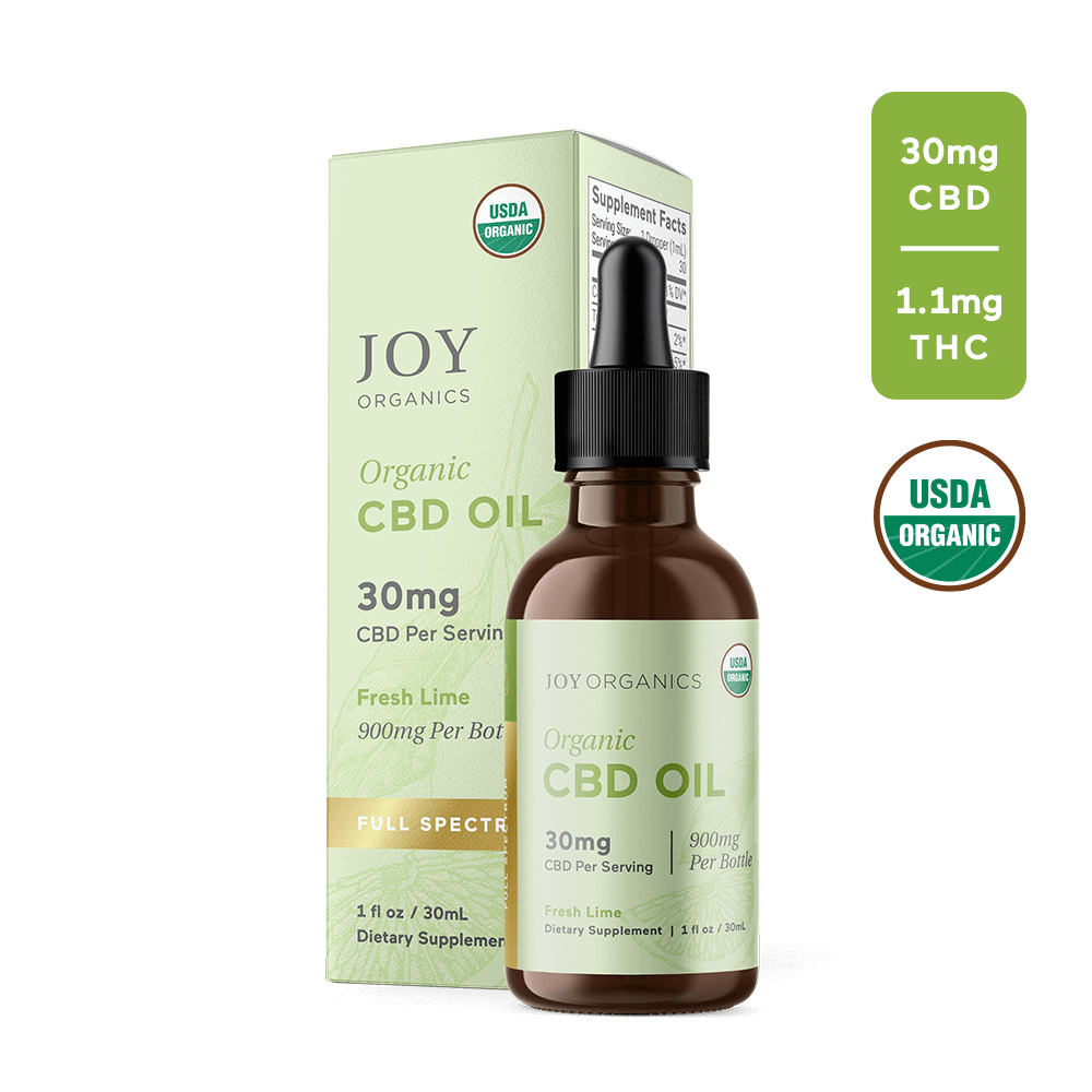 Joy Organics Full Spectrum Tincture (Fresh Lime) Best Sales Price - Tincture Oil