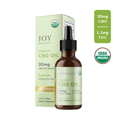 Joy Organics Full Spectrum Tincture (Fresh Lime) Best Sales Price - Tincture Oil