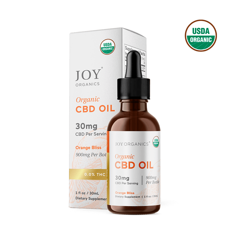 Joy Organics Orange Bliss: Organic Broad Spectrum CBD Tincture Best Sales Price - Tincture Oil