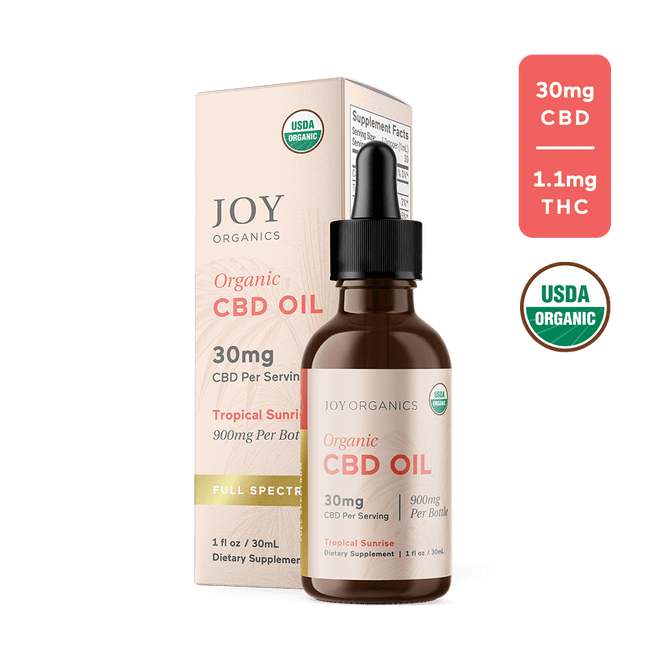 Joy Organics Full Spectrum Tincture (Tropical) Best Sales Price - Tincture Oil