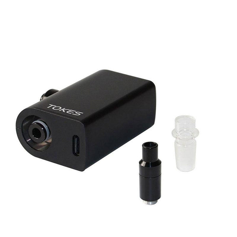 Soc Tokes Dual Use Wax Vaporizer W/14mm Male Adapter - Black Best Sales Price - Vaporizers