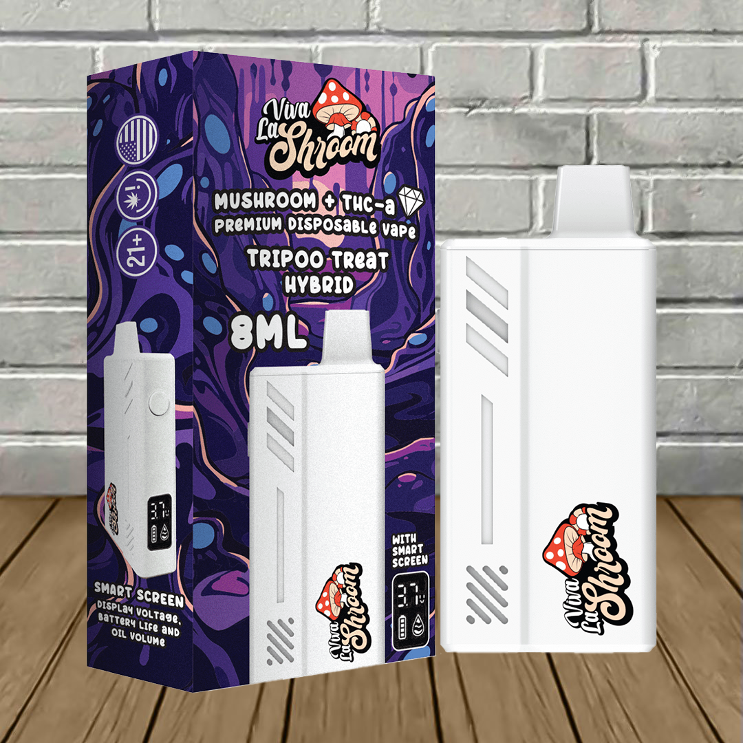 Viva La Shroom Mushroom + THCa Liquid Diamonds Disposable 8ml TenVape Viva La Shroom Mushroom + THCa Liquid Diamonds Disposable 8ml TenVape