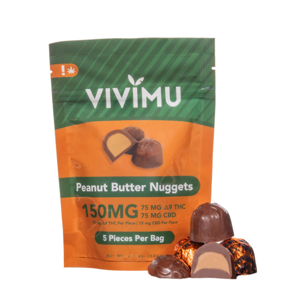 Vivimu Delta 9 Peanut Butter Chocolate Nuggets Best Sales Price - Gummies