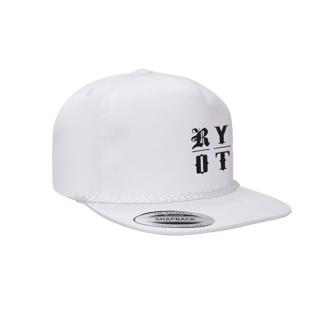 RYOT “Square” Classic Poplin Golf cap – White Best Sales Price - RYOT