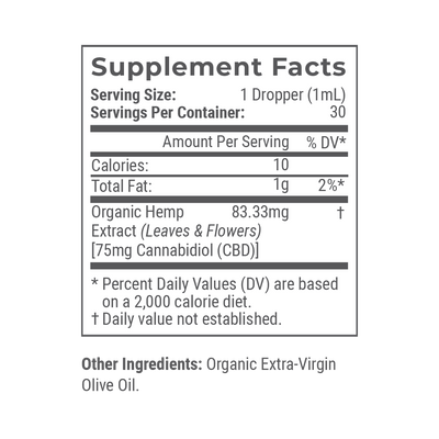 Joy Organics Unflavored: Organic Broad Spectrum CBD Tincture Best Sales Price - Tincture Oil