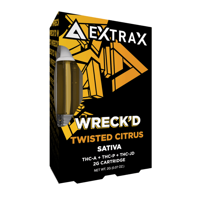 Delta Extrax Twisted Citrus | Cartridge THCa 2G | Wreck’d Best Sales Price - Vape Cartridges