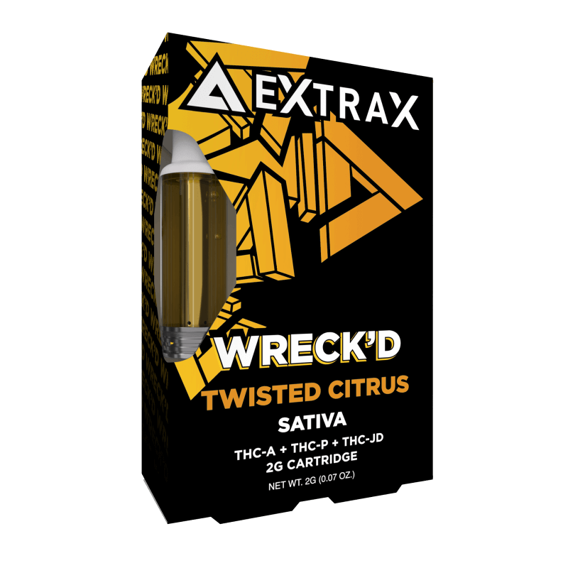 Delta Extrax Twisted Citrus | Cartridge THCa 2G | Wreck’d Best Sales Price - Vape Cartridges