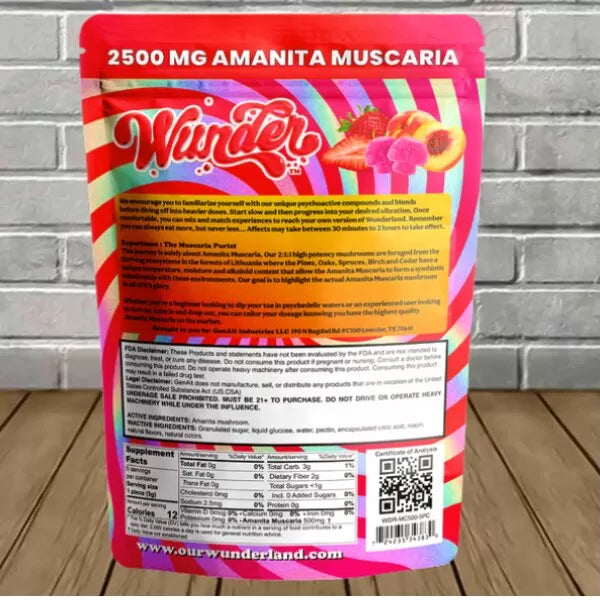 Wunder Amanita Muscaria Mushroom Gummies 2500mg Best Sales Price - Gummies