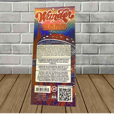 Wunder Bars Magic Mushroom Disposable Vape 2.2g Best Sales Price - Vape Pens