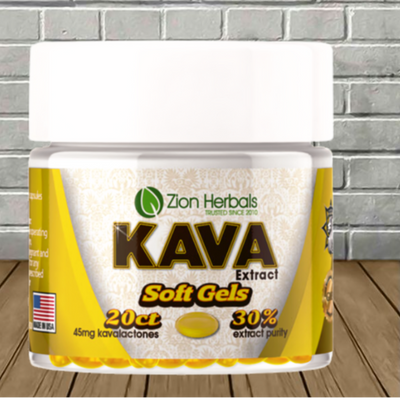 Zion Herbals Kava Extract Soft Gels 20ct Best Sales Price - Edibles