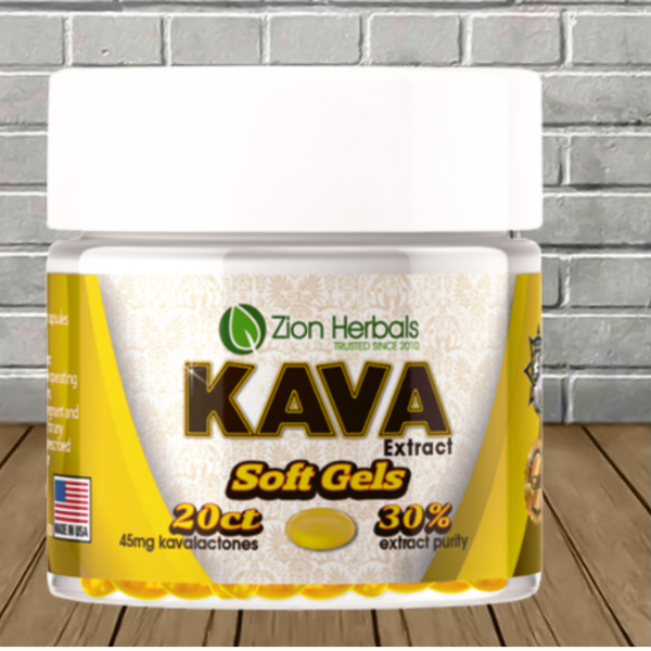 Zion Herbals Kava Extract Soft Gels 20ct Best Sales Price - Edibles