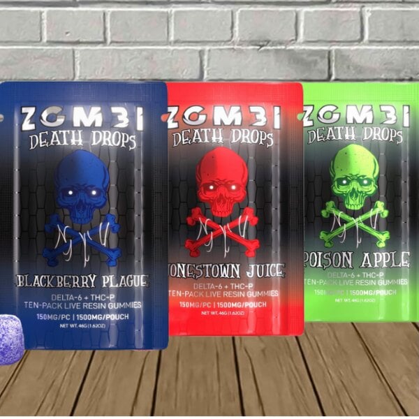 Zombi Death Drops Gummies D6 + THCP 1500mg Best Sales Price - Gummies