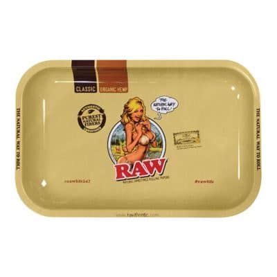 Raw Girl Rolling Tray Small Best Sales Price - Rolling Papers & Supplies