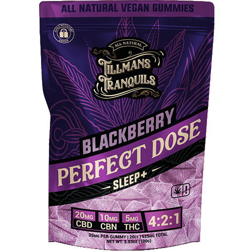 Tillmans Tranquils Blackberry CBD Sleep Gummies With THC Best Sales Price - Gummies