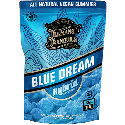 Tillmans Tranquils Blue Dream Delta 9 THC Gummies 240mg – Hybrid Best Sales Price - Gummies