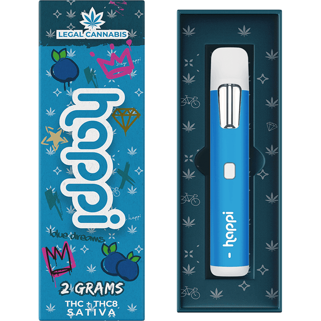 Happi Blue Dreams - 2G Disposable (Sativa) Best Sales Price - Vape Pens