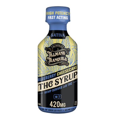 Tillmans Tranquils Blueberry Cheesecake Delta 9 THC Syrup – 420mg Best Sales Price - Edibles