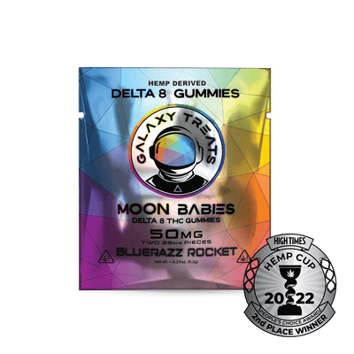 Galaxy Treats Bluerazz Rocket Delta 8 Gummies (2-Pack) Best Sales Price - Gummies