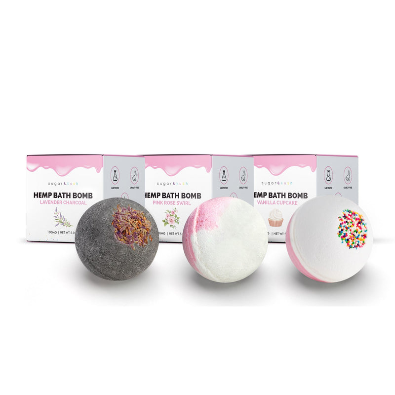 Sugar and Kush Bath Bomb Variety 3 Pack Best Sales Price - Beauty