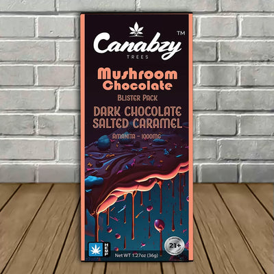 Canabzy Mushroom Chocolate Blister Pack 1000mg Best Sales Price -