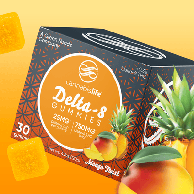 Cannabis Life Mango Twist Delta-8 Gummies - (30ct) 750mg Best Sales Price - Gummies