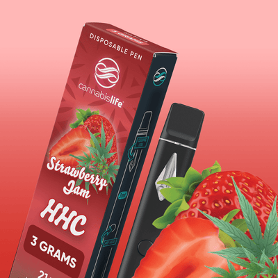 Cannabis Life Strawberry Jam HHC Disposable Vape Pen Best Sales Price - Vape Pens