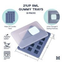 Magical Butter 21UP Square Gummy Trays 8mL (2 Pack) Best Sales Price - Rolling Papers & Supplies