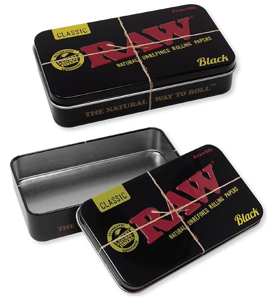 Raw Black Metal Storage Tin Best Sales Price - Accessories