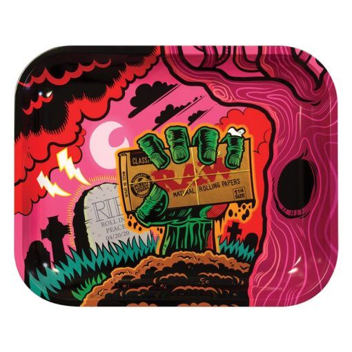 RAW Large Zombie Rolling Tray Best Sales Price - Rolling Papers & Supplies